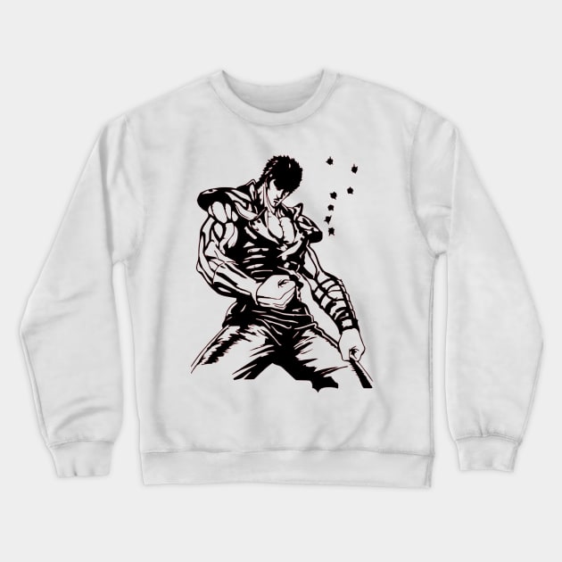 Kenshiro Hokuto no Ken Crewneck Sweatshirt by OtakuPapercraft